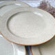 Round dish in tulowice speckled sandstone