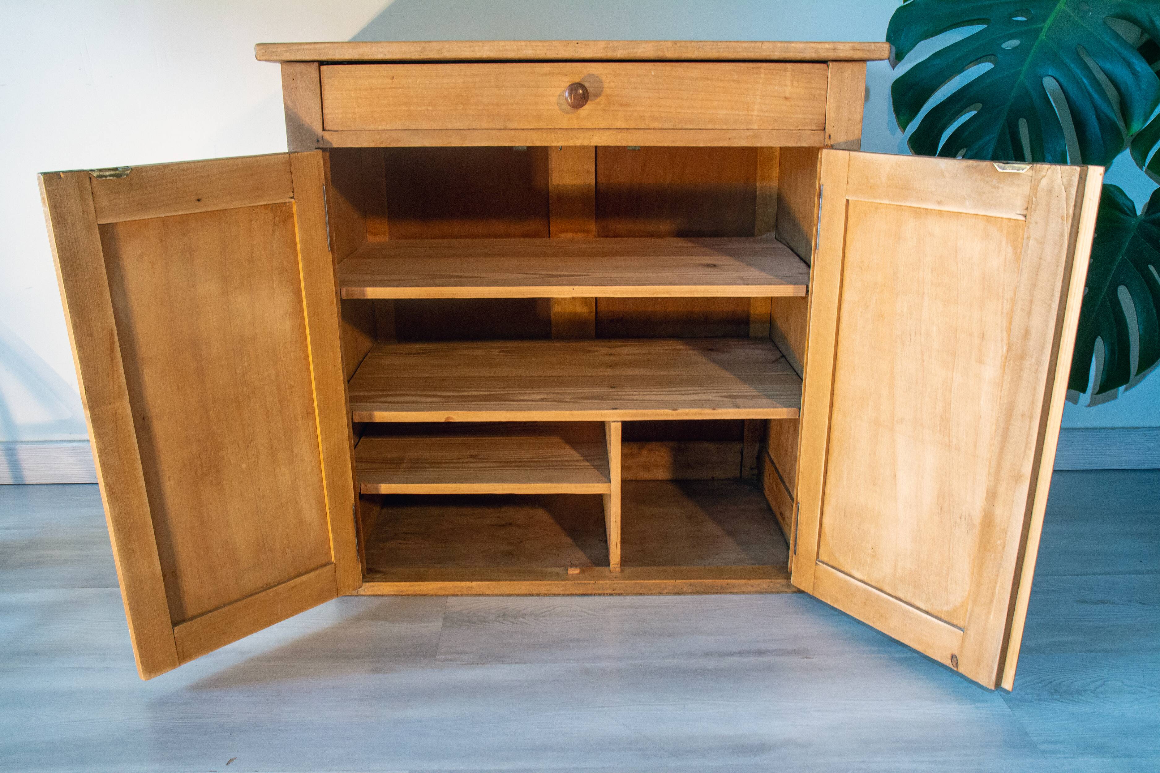 Parisian buffet, light oak, 1950