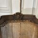 Paire de chaises cannée pieds pattes de lion