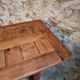 French farmhouse table in oak – 1950-1970 – Top made of solid blocks