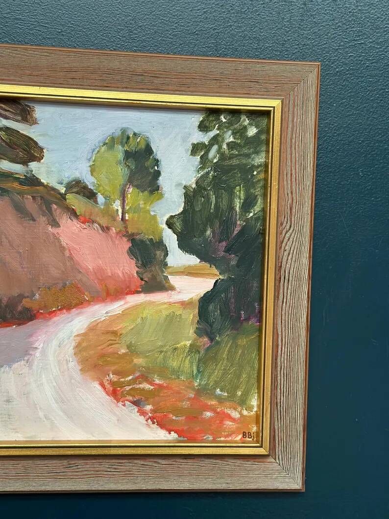 Original Danish Oil on Canvas – “Varm dag, Frankrike”  by Bente Bjerregaard