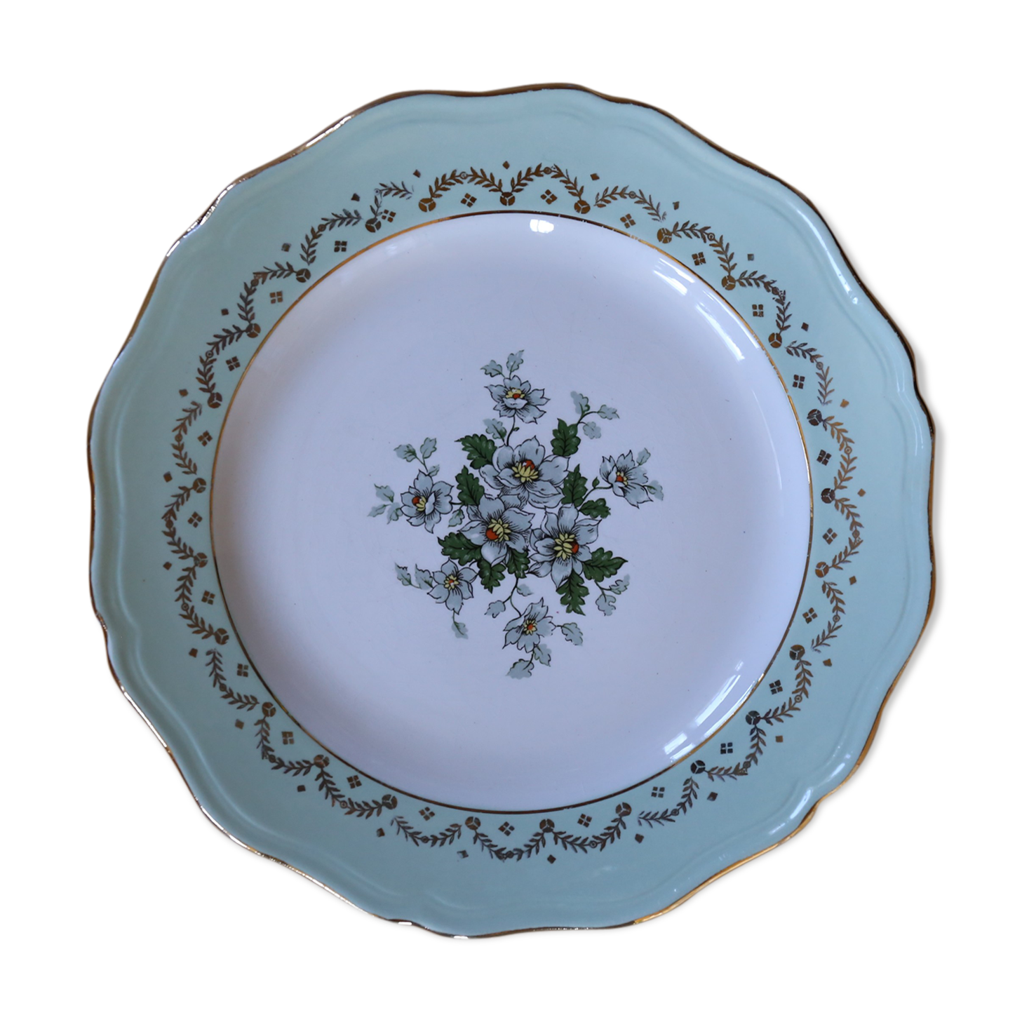 Old plate St Amand the Amandinoise edge mint