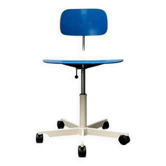 Mid-century Danish architect swivel office chair by Jørgen Rasmussen for Kevi, 1960s.