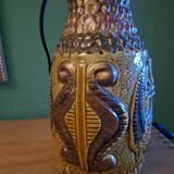 60'S keramik lamp, peacock decor