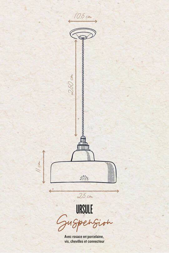 URSULE - Red terracotta - Pendant light