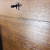 Filing cabinet with a curtain