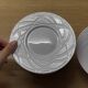 Set of 9 Haviland Limoges bread plates "Clair de Lune engraved" collection.