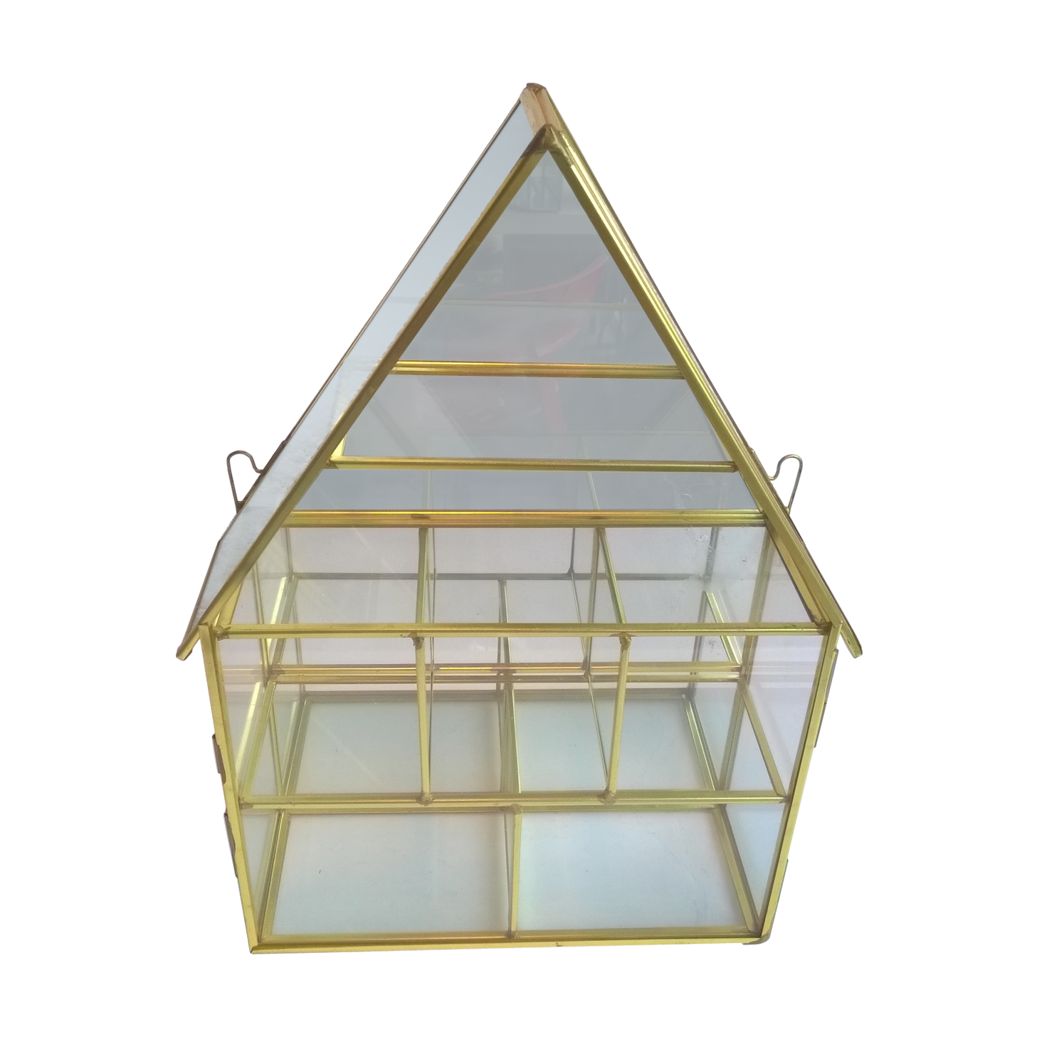 Laiton and glass window