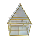 Vitrine laiton et verre