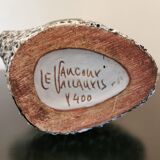 Geometric vase signed Le Vaucour for Vallauris