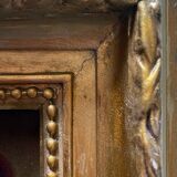 Portrait table ec. Pre-Raphaelic signed E.M.P. XIX° century + frame