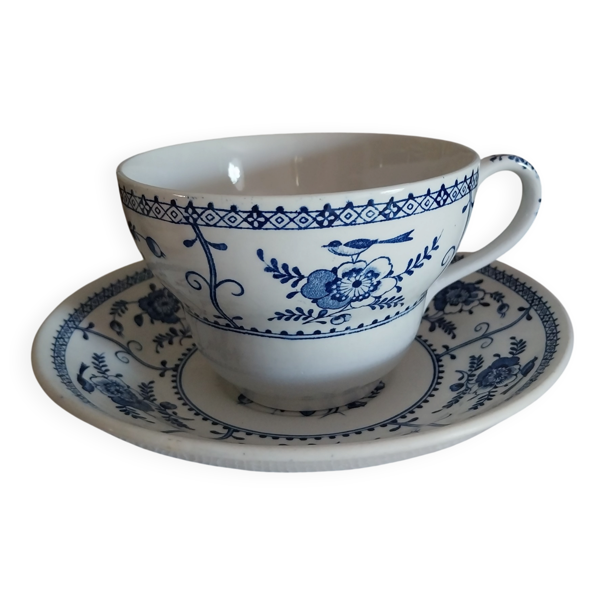 Large cup and saucer Johnson Bros