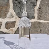 Set de 5 flûtes à champagne en verre taillé