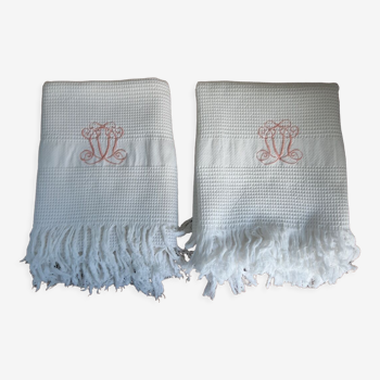 Monogram towels