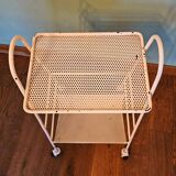 Perforated white metal server