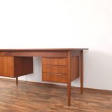 Mid-Century Danish Teak Desk by Gunnar Nielsen for Tibergaard, 1960s.