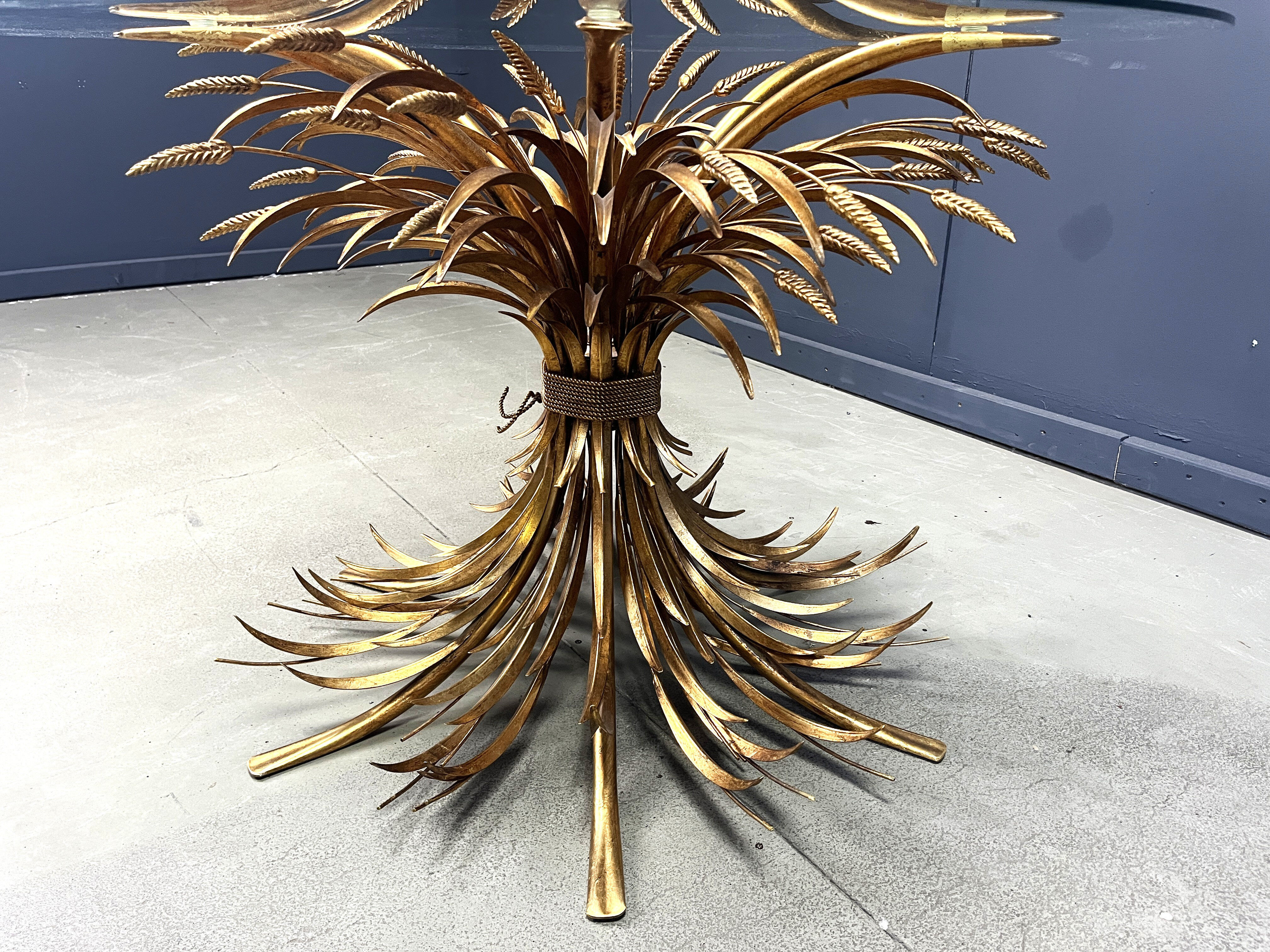 Gilt metal Coco Chanel dining table, 1960s