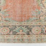Vintage Salmon & Beige Classic Turkish Rug, 185x291Cm