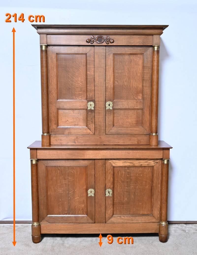 Empire Oak Two-Body Buffet – First Half of the 19th Century