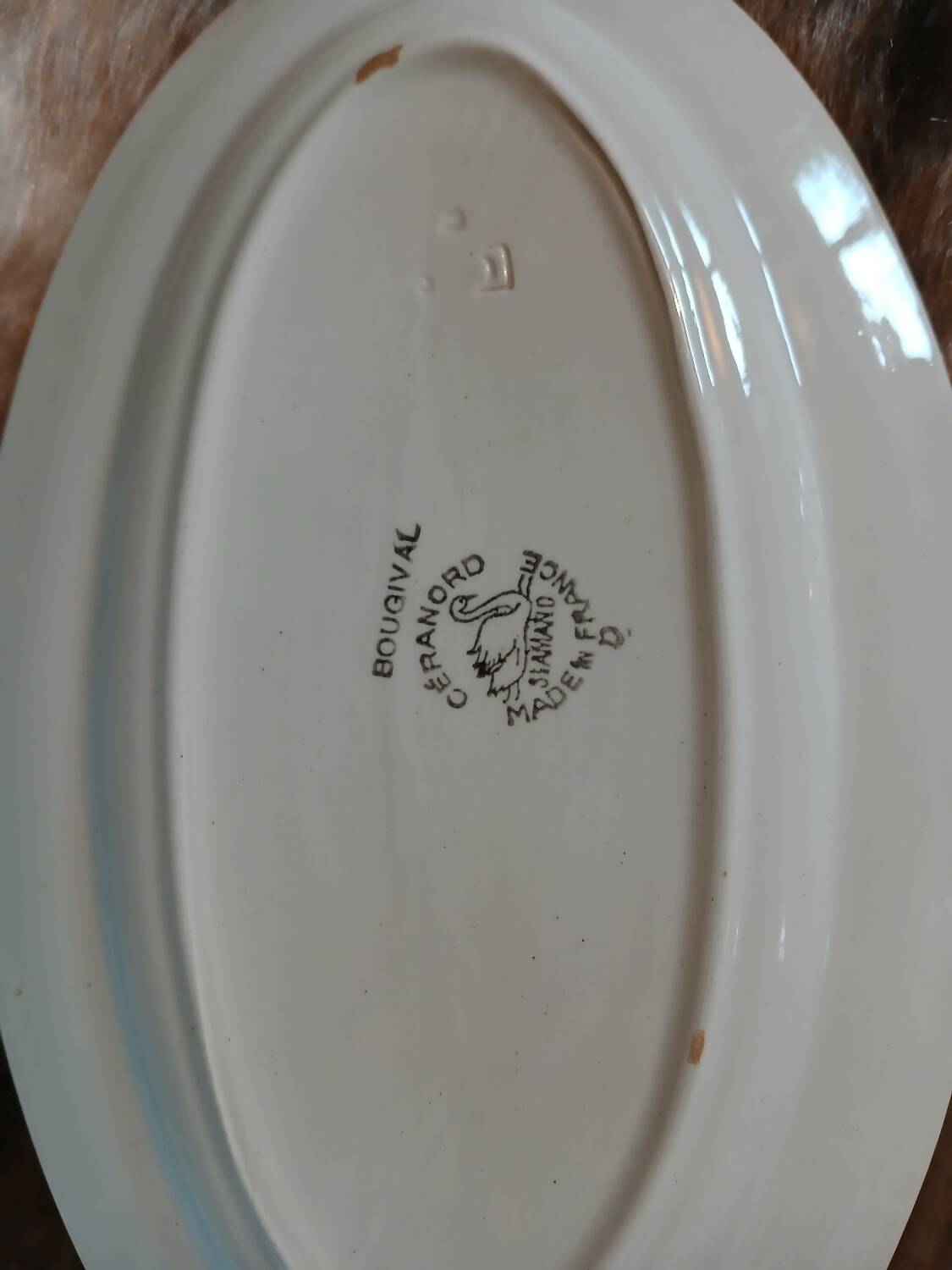 2 antique Saint Amand dishes