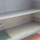 Low turquoise sideboard Indian teak and art deco