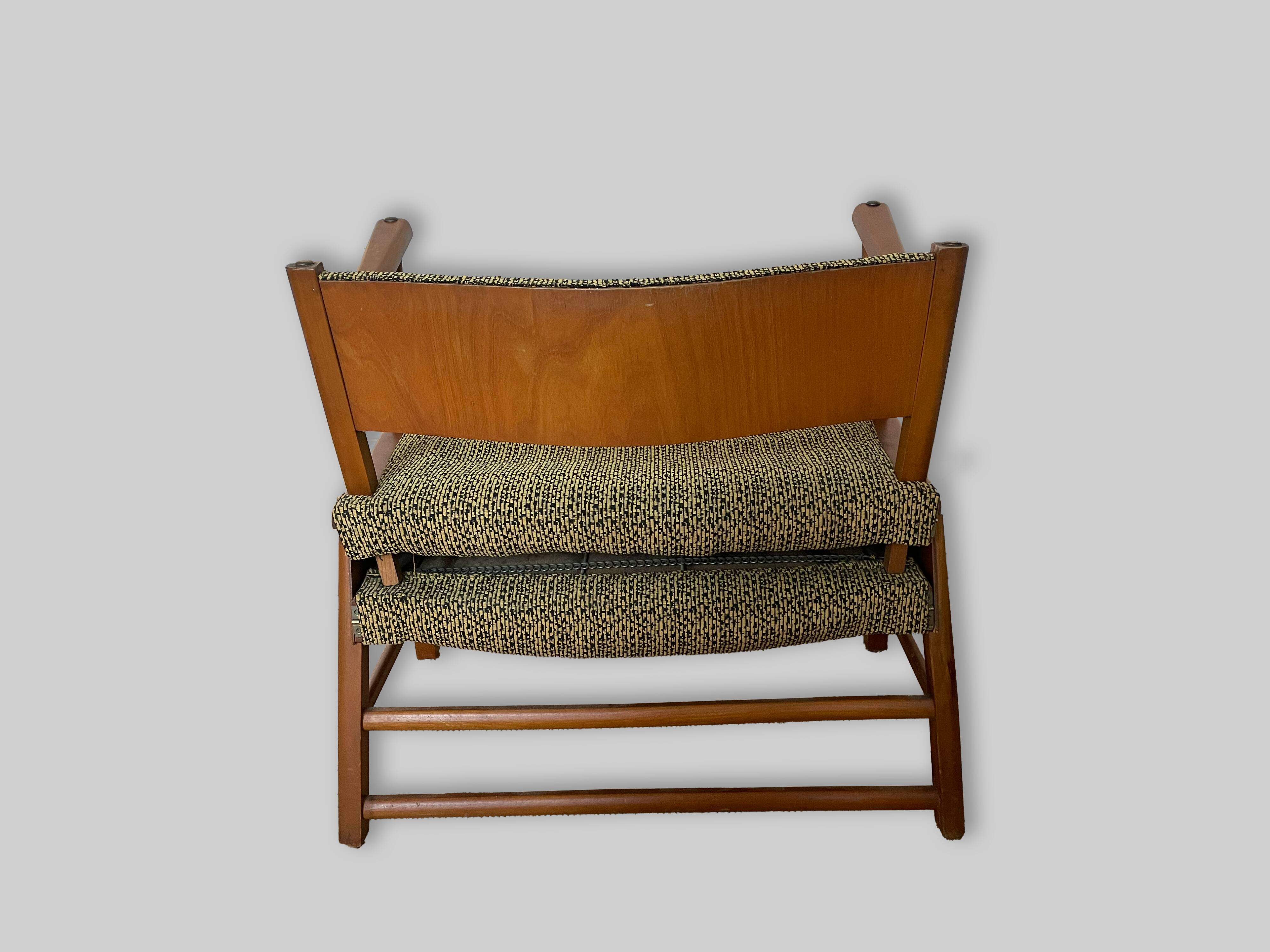 Fauteuil lit scandinave années 50