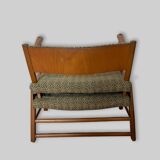 Scandinavian armchair bed from the 50s