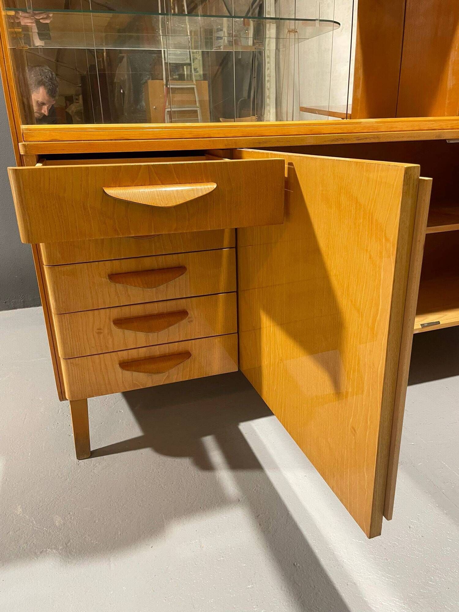 Original 1960s Mid-Century Highboard by František Jirák for Tatra Nábytok