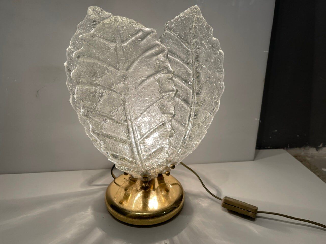 Lampes de table en verre de Murano, Ensemble de 2