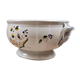 Vintage soup tureen base MBFA Pornic Aunis M.A., hand-painted earthenware