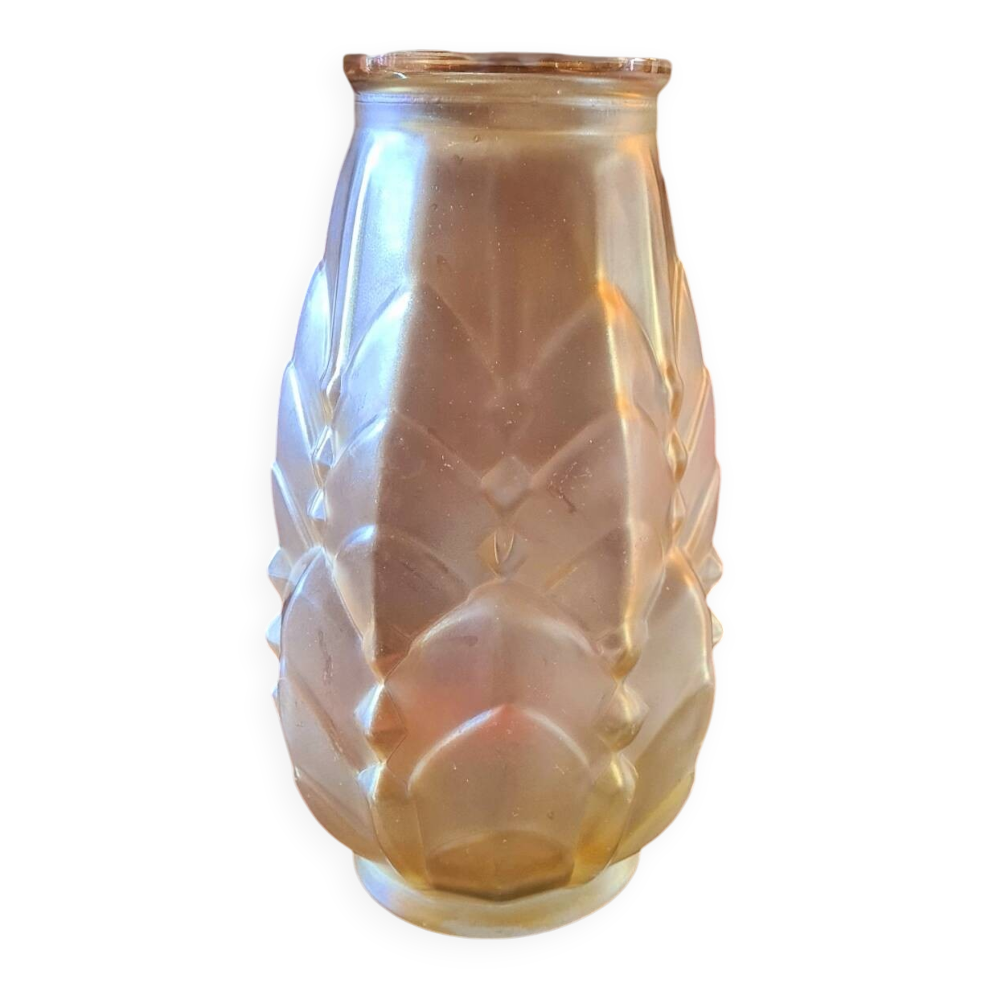 Art Deco opaline vase