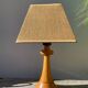 Light turned wood lamp o
