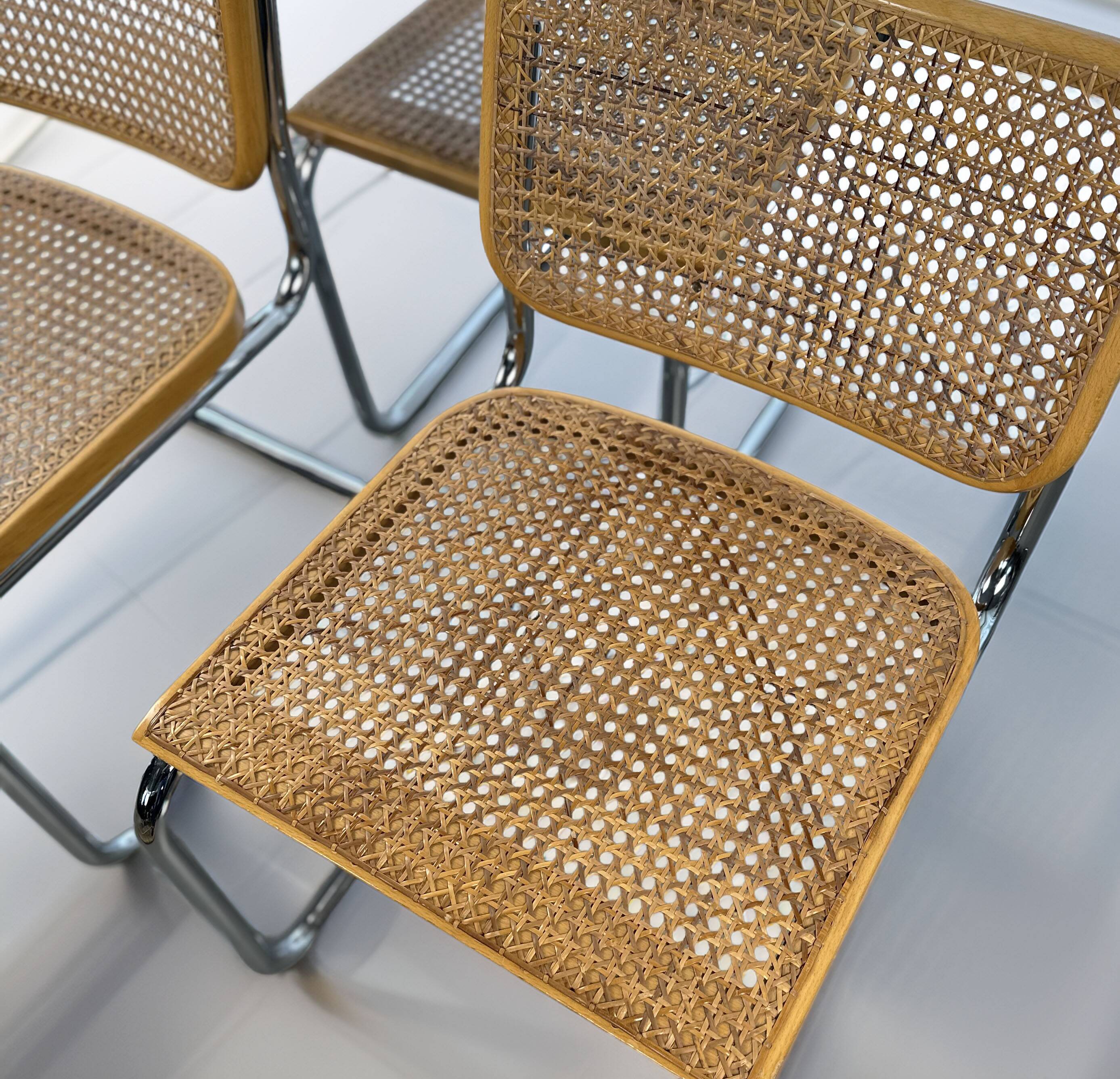 Ensemble de 6 chaises Cesca de Marcel Breuer pour Gavina, années 1960