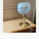Clichy glass laying lamp