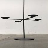 Vintage Brutalist Metal Candle Holder
