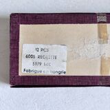 9 crystal knife rests from Hungary