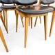 Lot de 6 chaises scandinaves Années 60