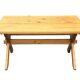 Vintage dining table pinewood 1960 minimalist dining table