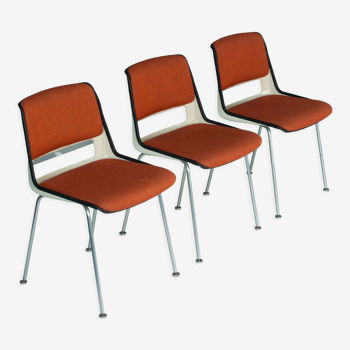 Lot de 3 chaises  modèle 2210 de A.Cordemeijer, Gispen des années 1960