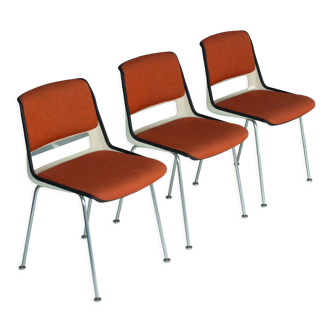 Lot de 3 chaises  modèle 2210 de A.Cordemeijer, Gispen des années 1960