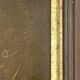 Oil panel monogram eg to identify still life fruits glass wine