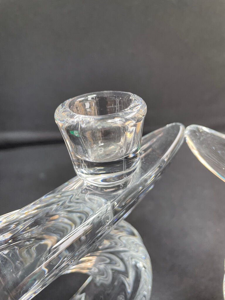 Vannes le Châtel - Candle holders with 2 lights (2) - Cristal