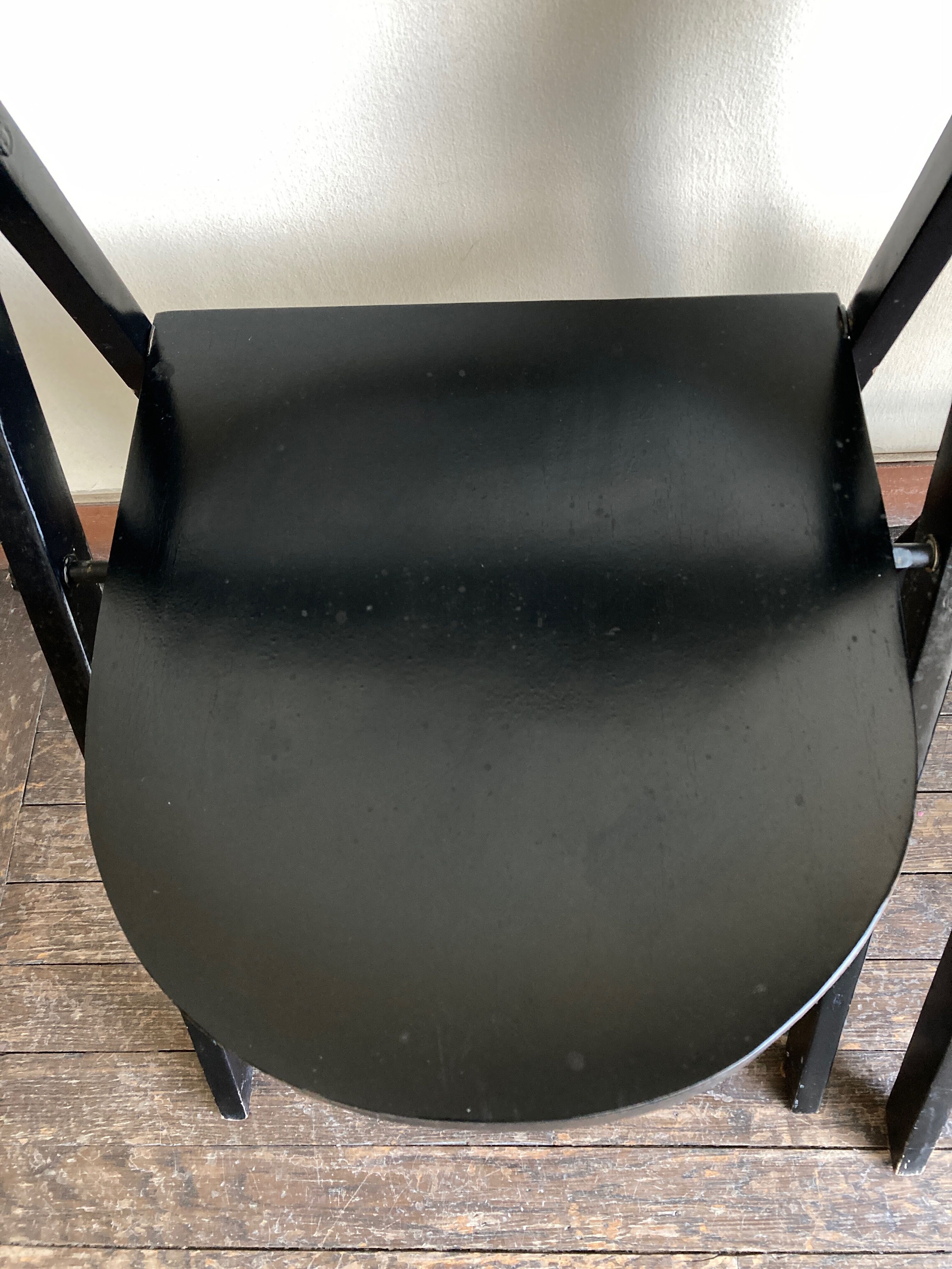 Pair of folding chairs Thonet 751 Bauhaus curved wood