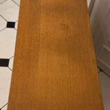 Vintage shoe cabinet with compass legs