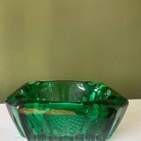 Cendrier verre ciselé