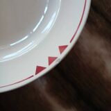 16 mismatched antique deep plates