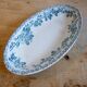 Oval ravier dish with floral decoration - "Guadeloupe" Terre de fer - Debray