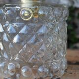 Moulded glass globe walk-in lamp