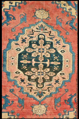 Azeri wool carpet made in Turkey. 20th century