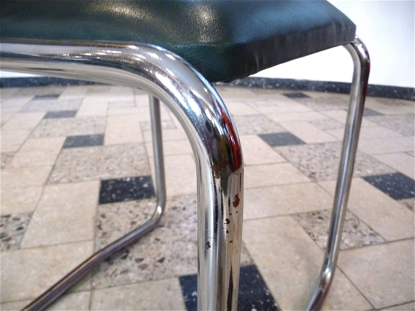 Bauhaus style tubular steel stool from Mauser Werke, Germany 1930s